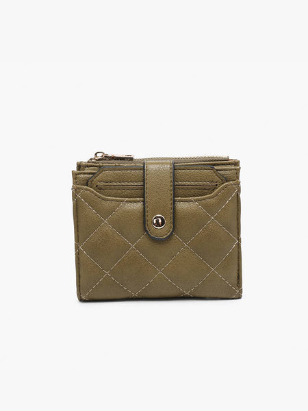Melody Quilted Zip Top Wallet