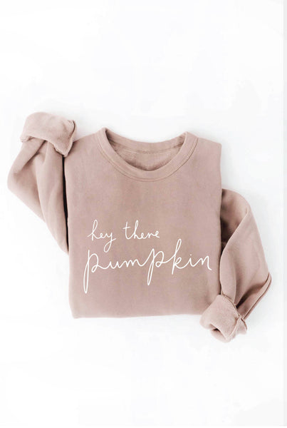 HEY THERE PUMPKIN Gray Sweatshirt