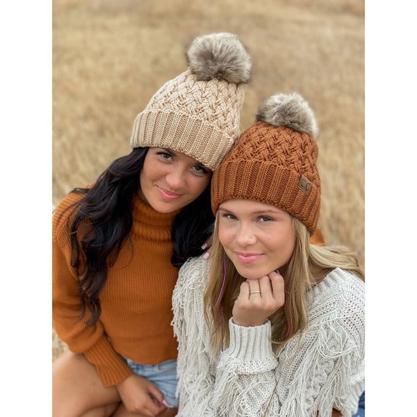 Lattice Stitch Peanut Beanie