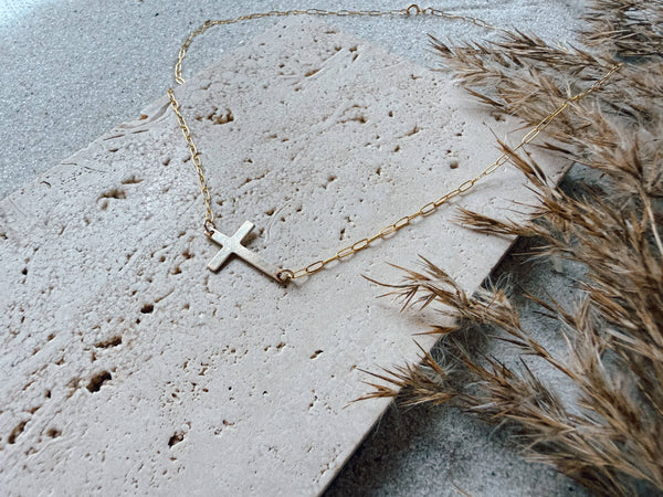 Haven Gold Filled Cross Necklace