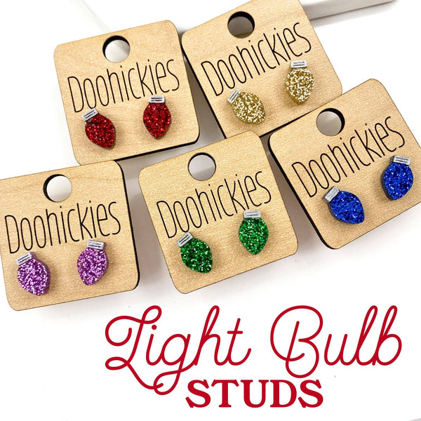 Gold Christmas Light Studs