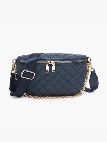 Sylvie Quilted Belt Bag with Chain Strap