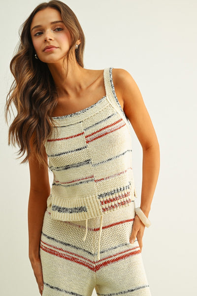 Jenna Multi-Color Stripe Top