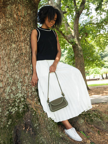 Marina Suede Crossbody Bag