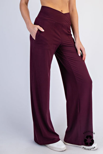 Jackie V-Waist Wide Leg Leggings