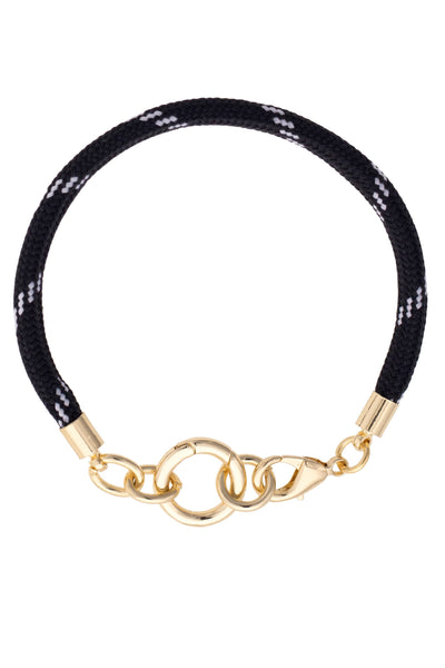 Goldie Paracord Charm Bracelet Base: Blue