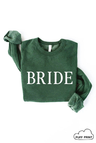 BRIDE PUFF Mauve Graphic Sweatshirt