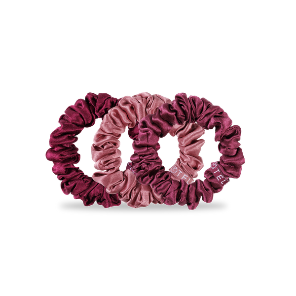 Small Burgundy Hair Scrunchie