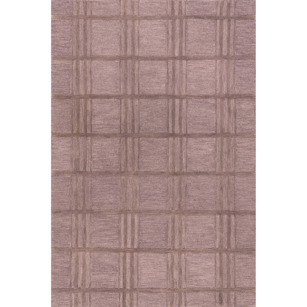 Mallory Plaid Wool Area Rug: Dark Brown / 8' x 10'