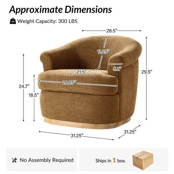 Loki Swivel Chair: Moss
