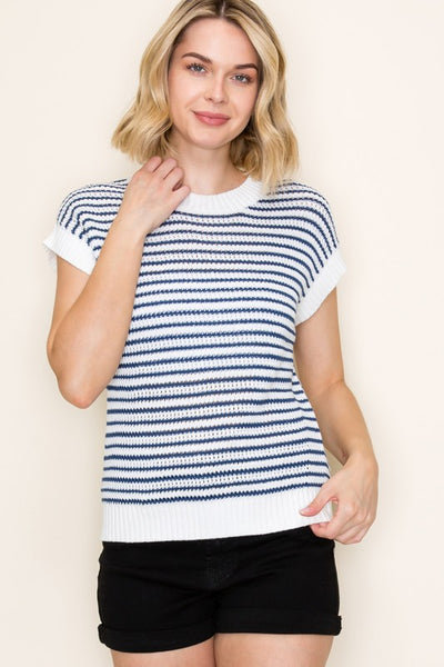 Kim Short Sleeve Pullover Sweater
