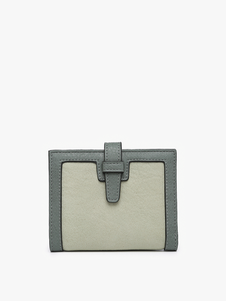 Bessie Canvas Wallet w/ Slip Closure