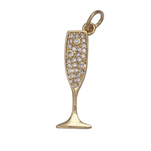 Champagne Flute Charm