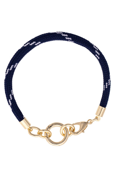 Goldie Paracord Charm Bracelet Base: Blue
