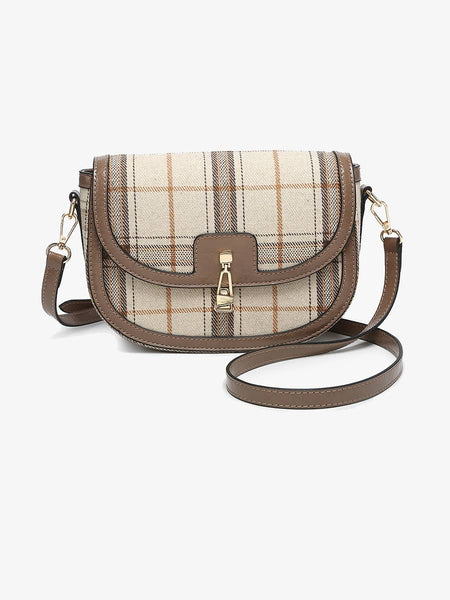 Calloway Plaid Contrast Crossbody Bag
