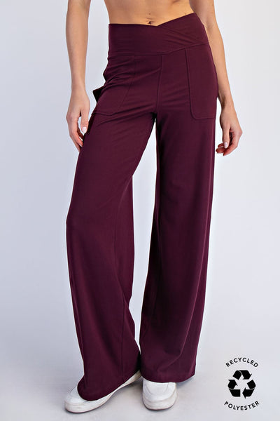 Jackie V-Waist Wide Leg Leggings