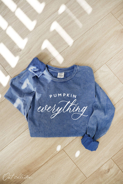 *Pre-Order* PUMPKIN EVERYTHING Green Long Sleeve Top