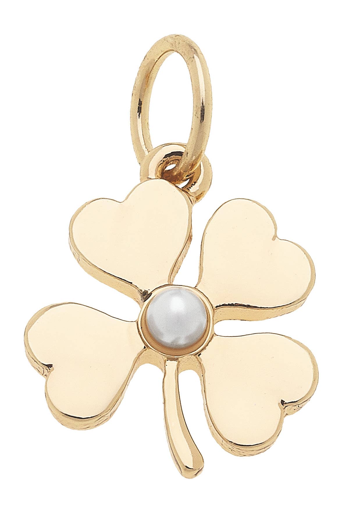 Pearl Shamrock Charm