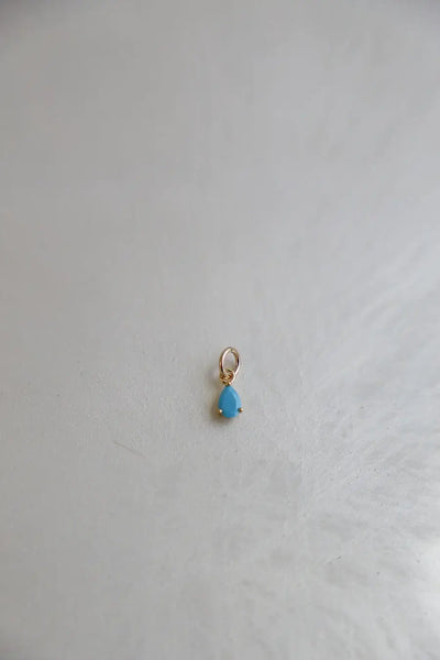 Teardrop Birthstone Charms