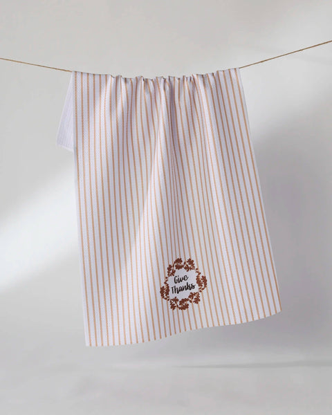 Give Thanks Tea Towel