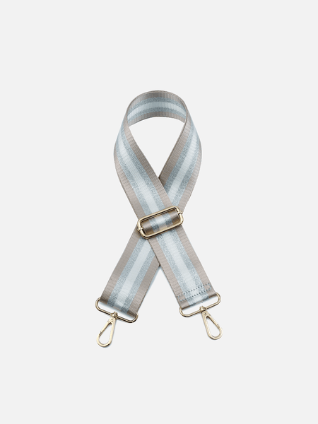 Pink/Gold Striped Guitar Strap
