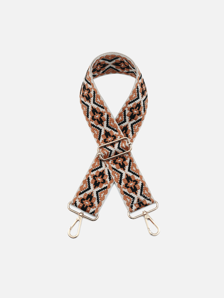 Black/White Tribal Guitar Strap