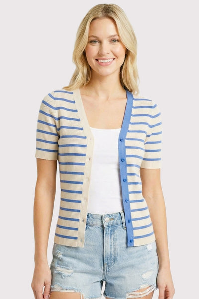 Shannon Striped Cardigan Sweater