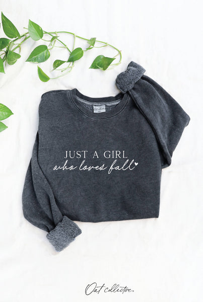 JUST A GIRL WHO LOVES FALL Sweatshirt
