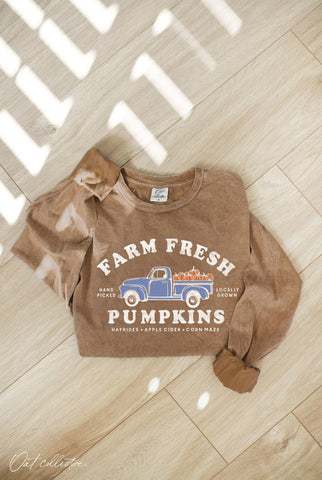 FARM FRESH PUMPKINS Toast Long Sleeve Shirt
