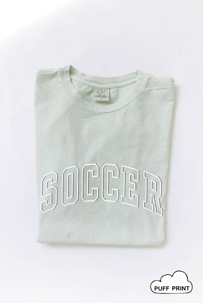 SOCCER Puff Print T-Shirt
