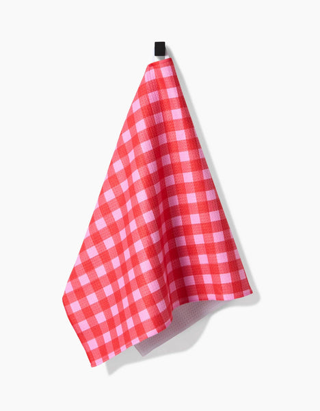 Cherry Gingham Tea Towel