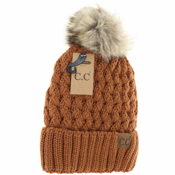 Lattice Stitch Peanut Beanie