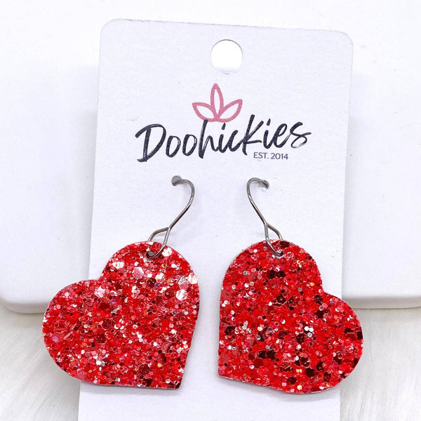 Gold Glitter Cork Hearts