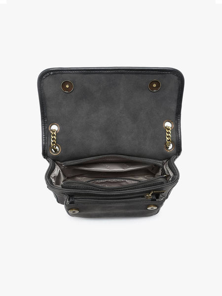 Nola Convertible Suede Crossbody Bag