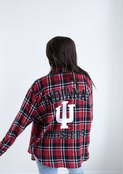 Indiana Varsity Oversized Plaid