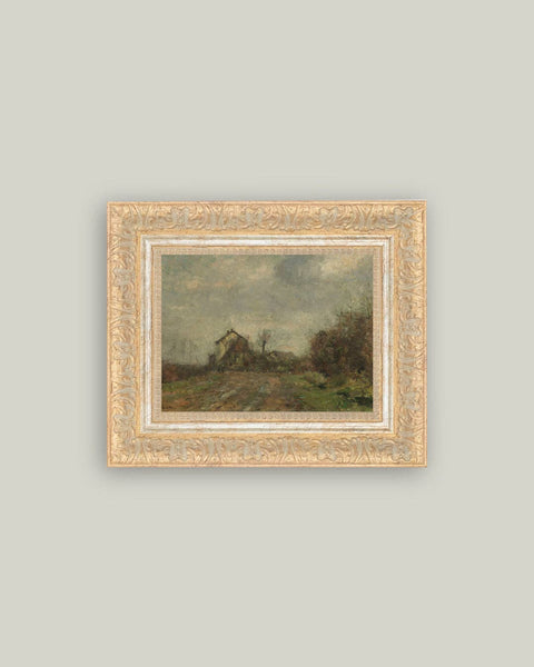 Wedeler Au Framed Antique Art: 9x7