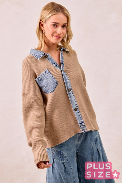 Maxine Buttoned Sweater Top