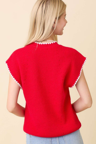 Sarah Drop Shoulder Knit Sweater