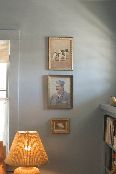 The Creek Framed Antique Art: 9x7