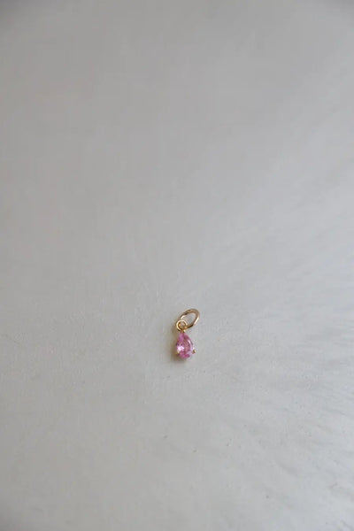 Teardrop Birthstone Charms