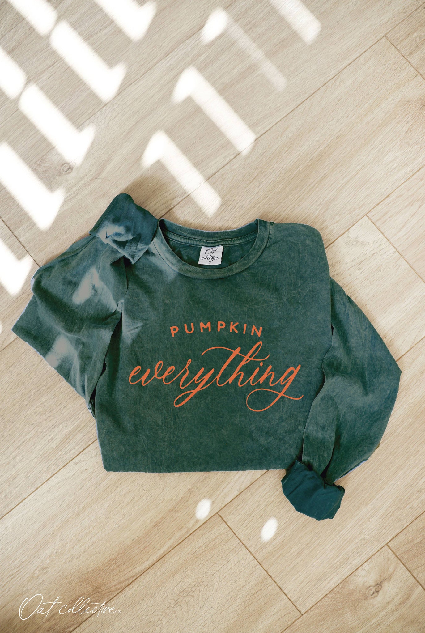 *Pre-Order* PUMPKIN EVERYTHING Green Long Sleeve Top