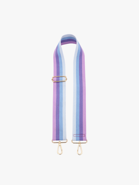 Pink/Gold Striped Guitar Strap
