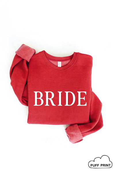 BRIDE PUFF Mauve Graphic Sweatshirt