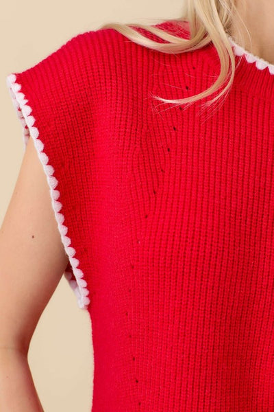 Sarah Drop Shoulder Knit Sweater