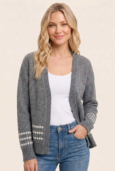 Honeycomb Textured Cardigan