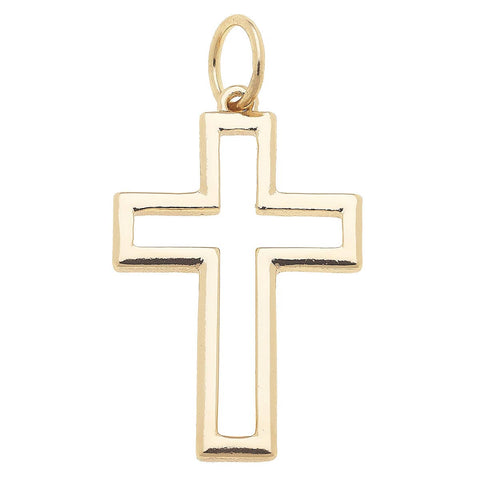 Open Cross Charm