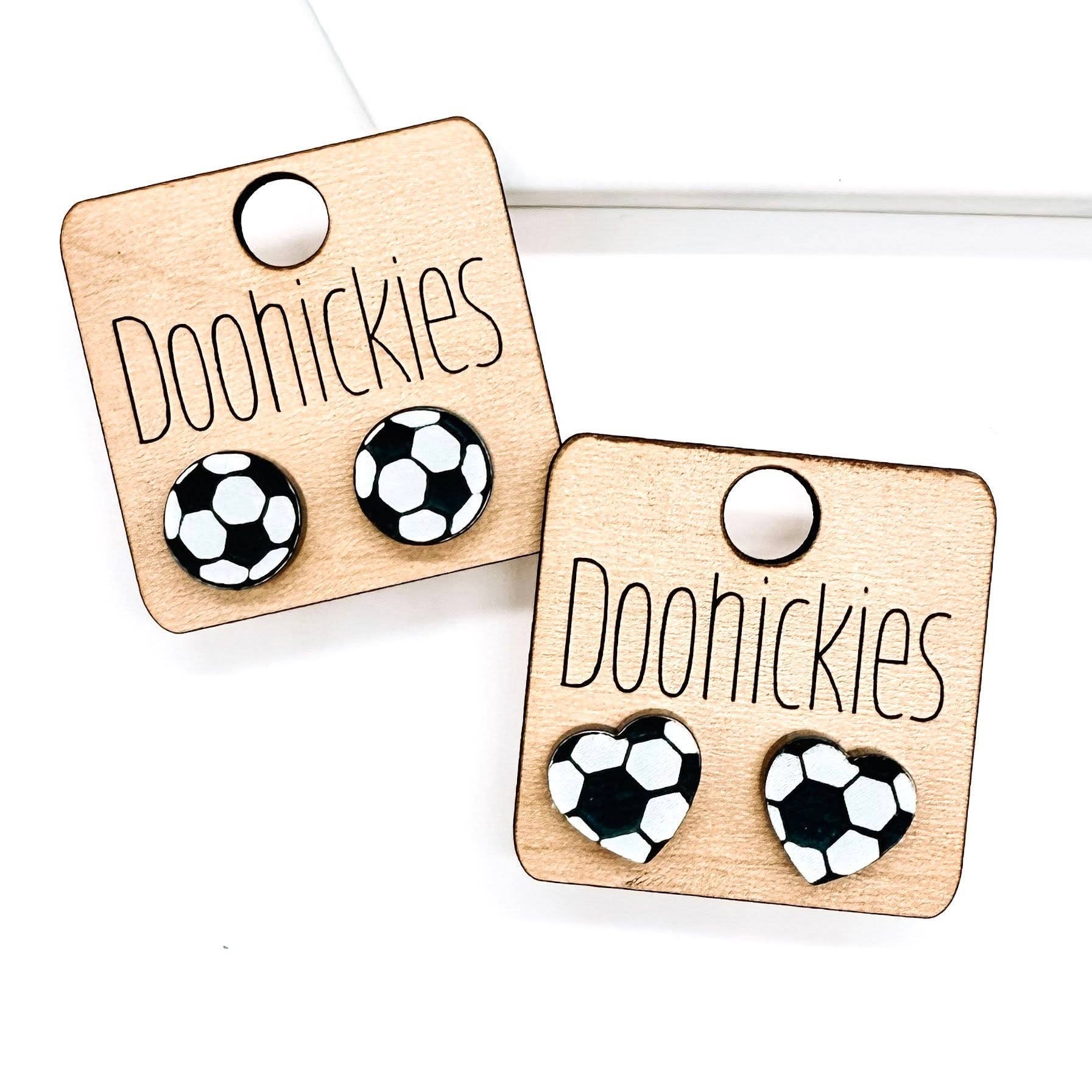 Soccer Stud Earrings