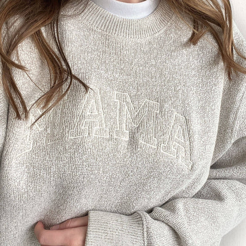 MAMA Cozy Knit Sweatshirt