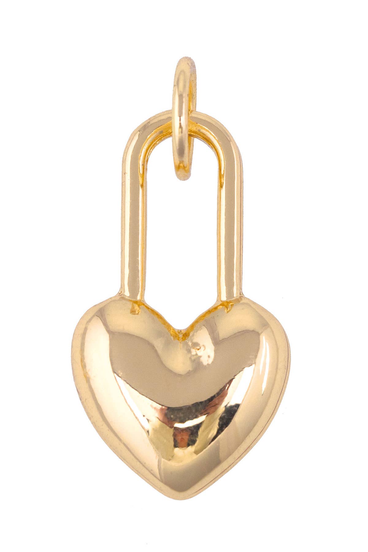 Heart Padlock Charm
