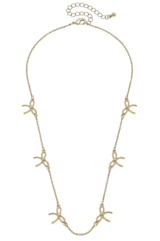 Bessie Multi Rope Bow Necklace